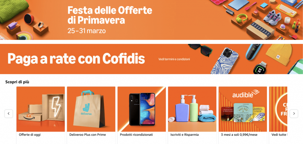 Amazon lancia la Festa delle Offerte di Primavera con sconti fino al 30%