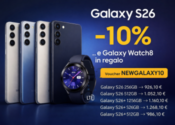 Galaxy S26, sconto del 10% e Watch8 in regalo