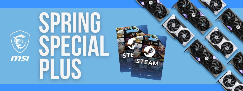 MSI Spring Special Plus: Voucher Steam in regalo