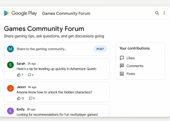 Google Play Games Community Forum in arrivo