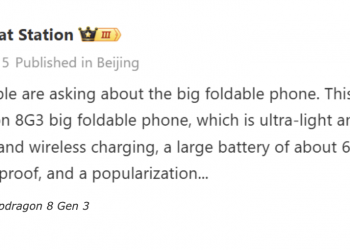 Vivo X Fold 4: confermato Snapdragon 8 Gen 3 e design ultra-leggero
