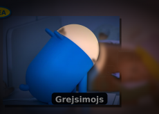 IKEA Grejsimojs lampada cane LED per bambini