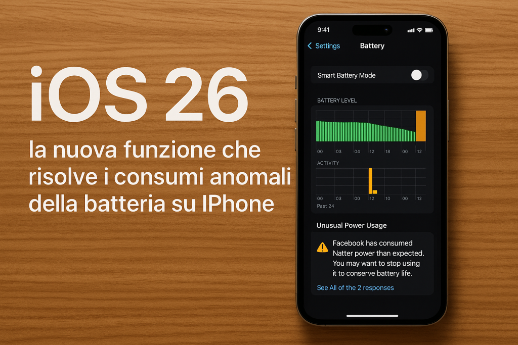 iOS 26: la nuova funzione che risolve i misteriosi consumi della batteria su iPhone