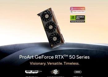 ProArt GeForce RTX 50 Series di ASUS: eleganza, potenza e USB-C per i creatori di contenuti