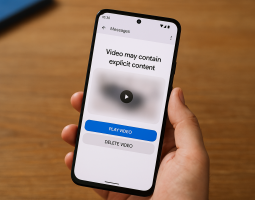 Google Messages avvisa prima di aprire video espliciti