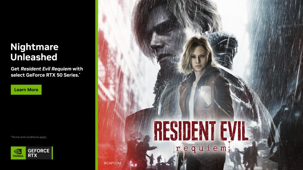 Bundle RTX 50: Resident Evil Requiem incluso