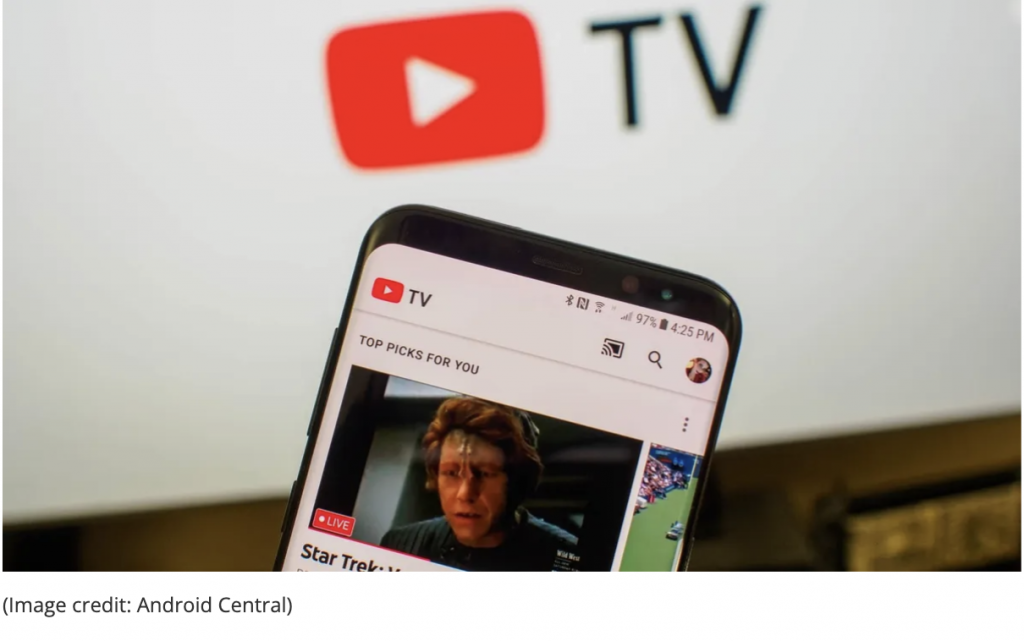 YouTube TV Live cambia la guida su mobile