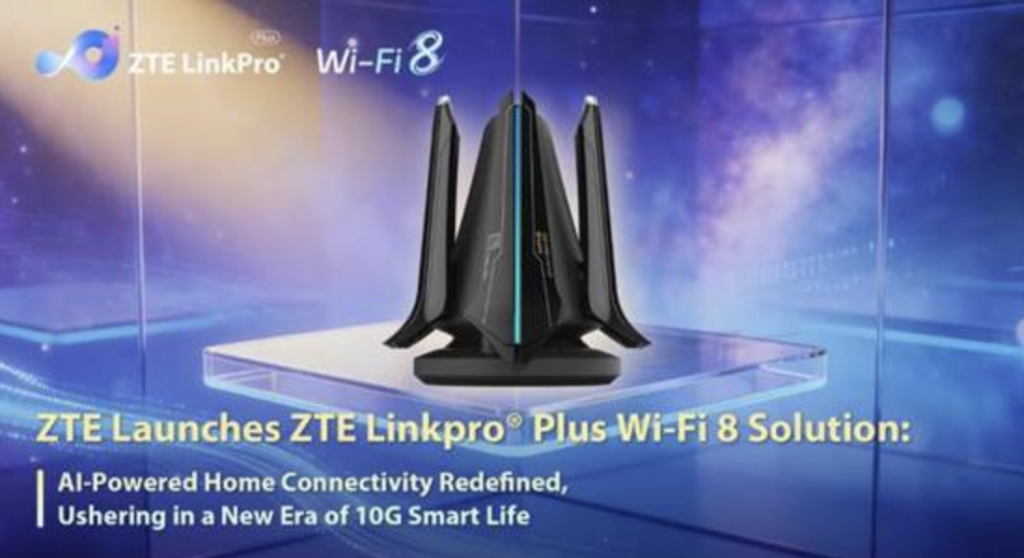 ZTE Linkpro Plus Wi-Fi 8 debutta al MWC 2026