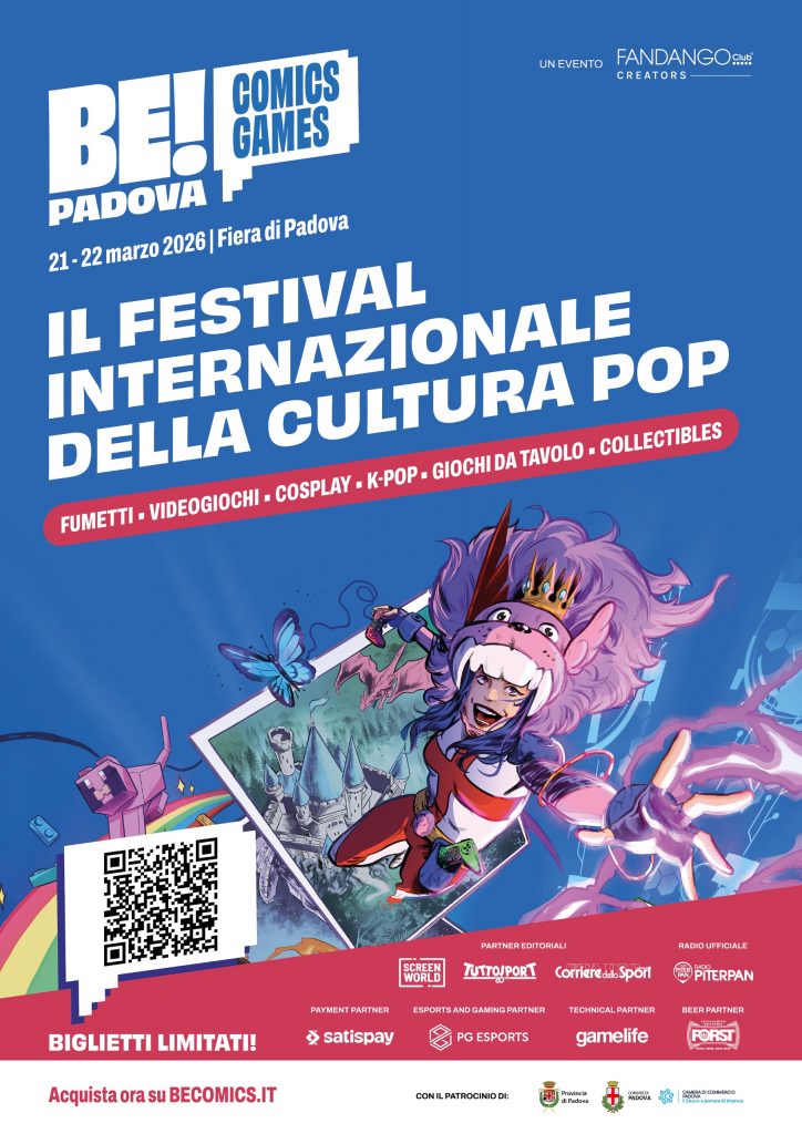 Be Comics Padova torna il 21-22 marzo a Padova Hall