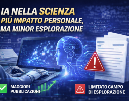 IA nella scienza: più impatto personale, ma minor esplorazione