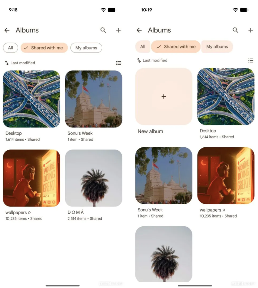 Google Foto: arriva il tasto Copia nelle condivisioni e non solo