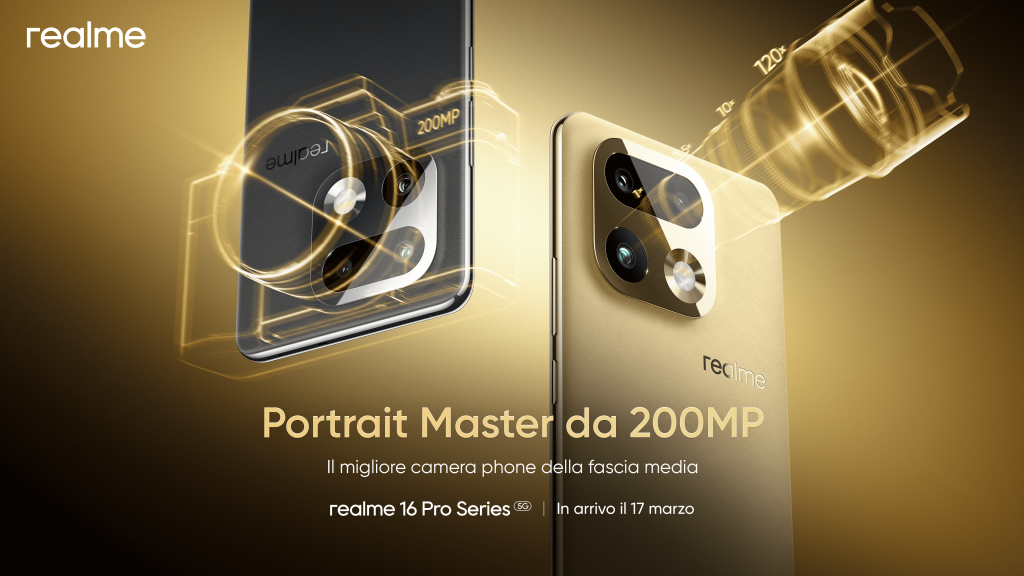 realme 16 Pro debutta in Italia con design firmato Naoto Fukasawa