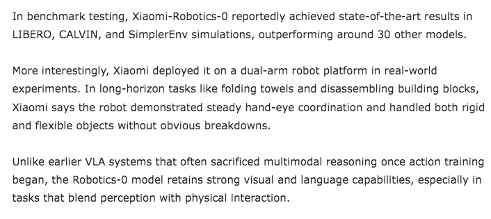Xiaomi Robotics 0: modello VLA open source