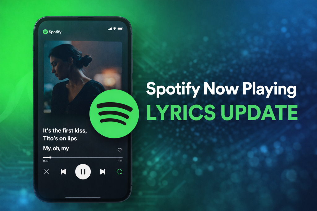 Spotify testi in primo piano: novità “Now Playing”