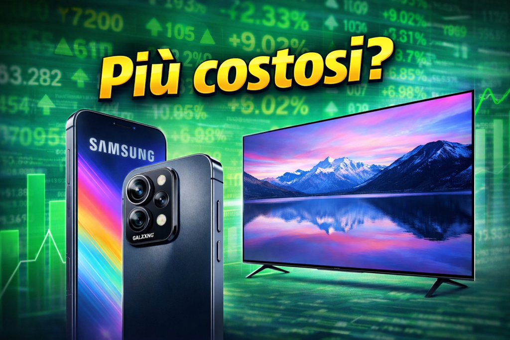 Samsung avverte: smartphone e TV costeranno di più