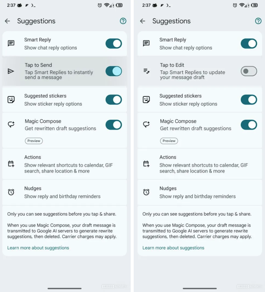 Google Messaggi sfondi personalizzati in arrivo