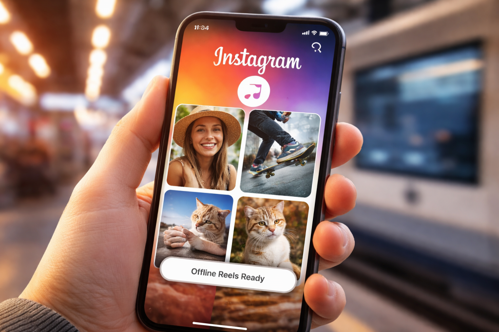 Instagram testa i Reel offline senza download manuale