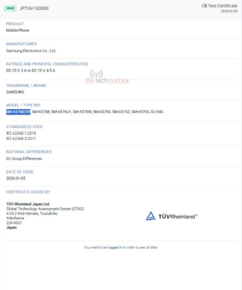 Samsung Galaxy A57 e A37: ricarica ferma a 45W