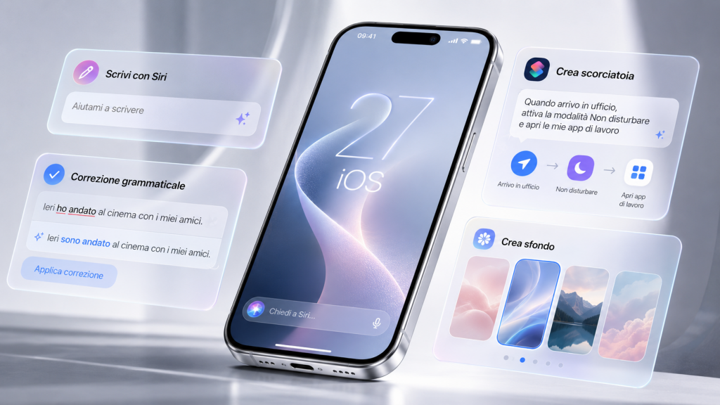 iOS 27 AI: Apple tenta il recupero su Android