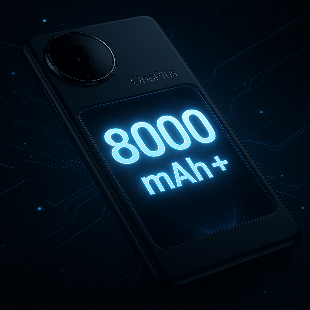 OnePlus prepara uno smartphone con batteria da 8.000 mAh