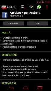 Aggiornamento Facebook