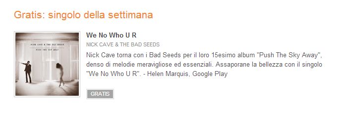 Singolo Settimana