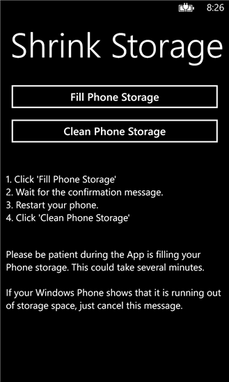 shrink storage