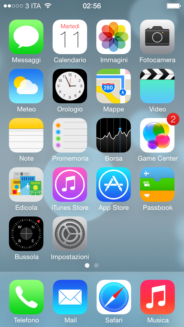 iOS 7 screen