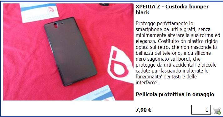 Custodia Bumper Xperia Z