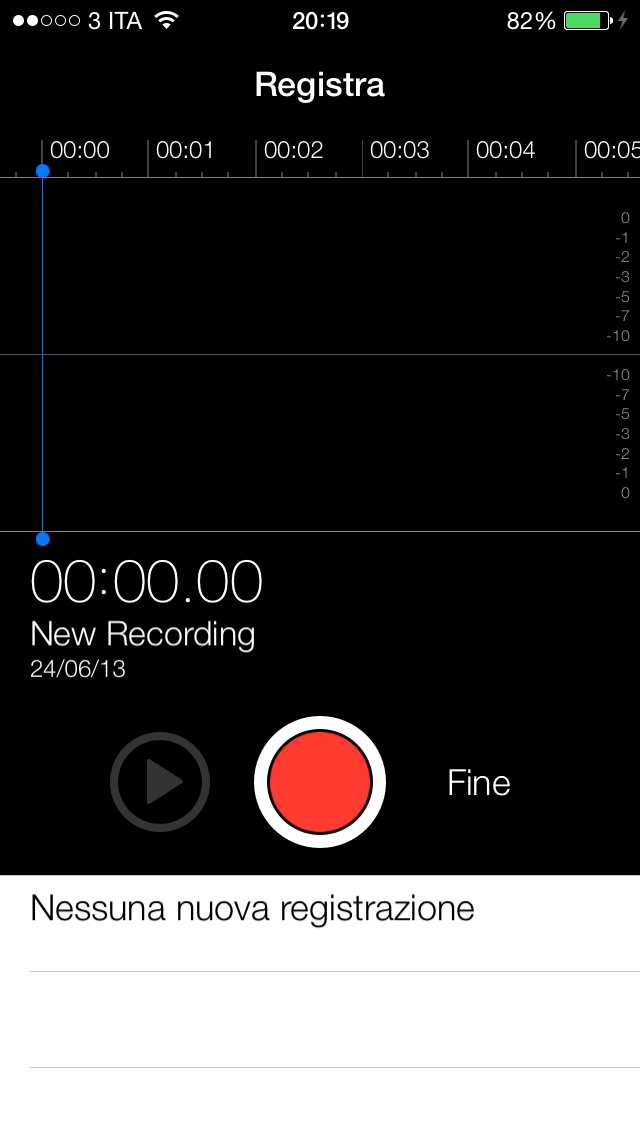 Memo Vocali iOS 7 beta 2