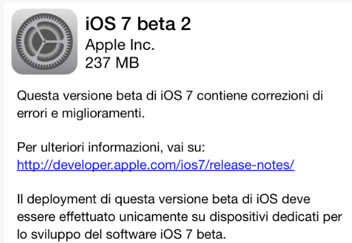 iOS 7 beta 2