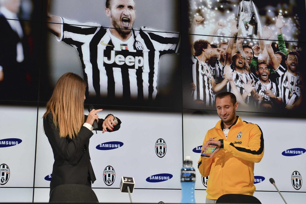 Conferenza di presentazione della partnership tra Samsung e Juventus