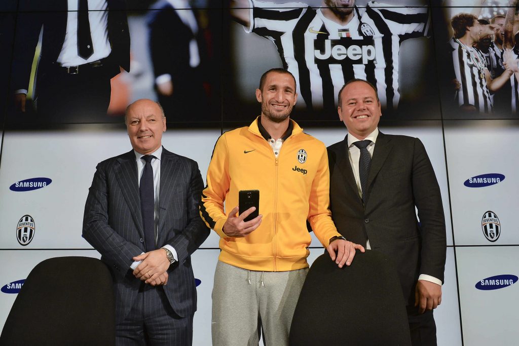Conferenza di presentazione della partnership tra Samsung e Juventus