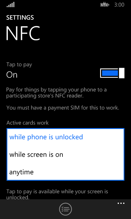 sdk-8.1-nfc settings