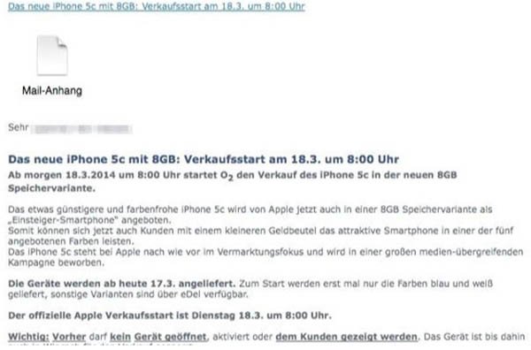 Tweet O2 iPhone 5C 8Gb