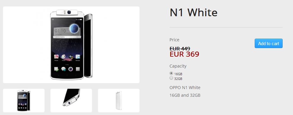 Oppo N1 White 16Gb