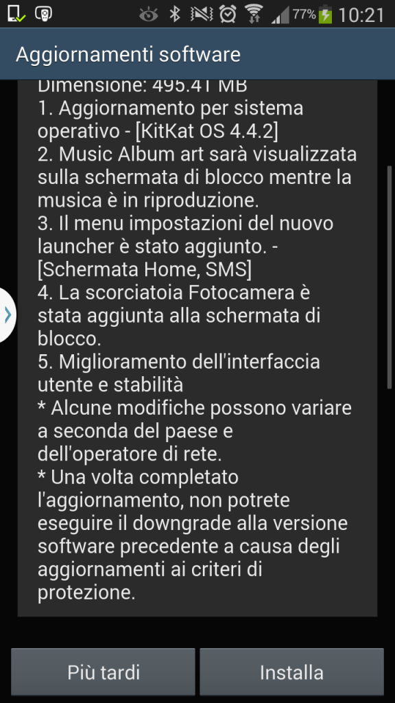 Changelog Note 3 Neo KitKat