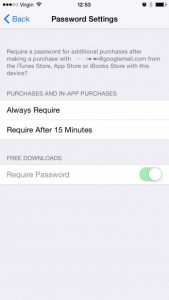 Password iOS 8.3