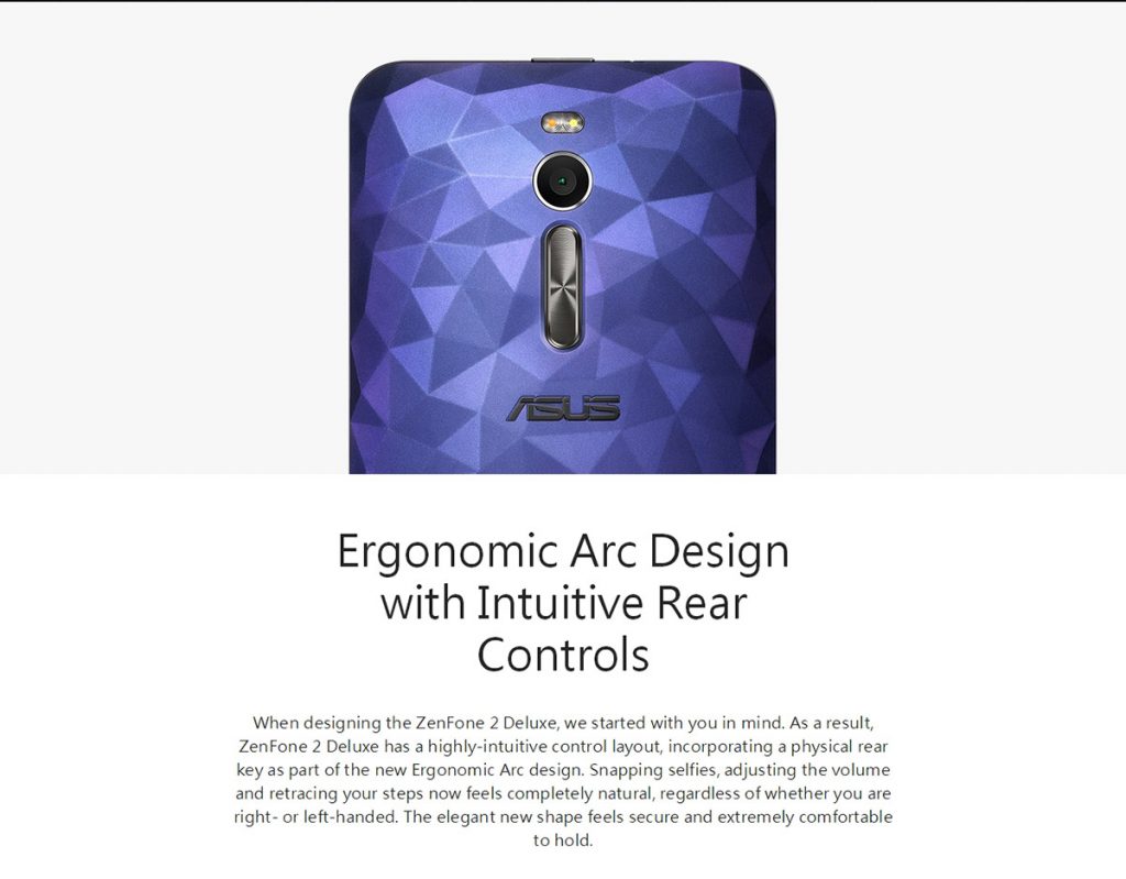Asus Zenfone 2 Blue Ergonomic