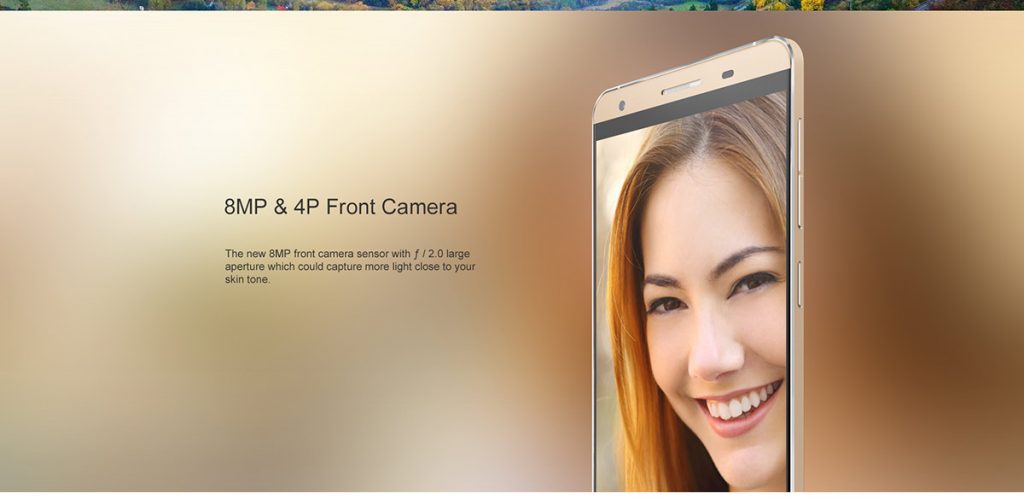 Cubot X15 cam frontale