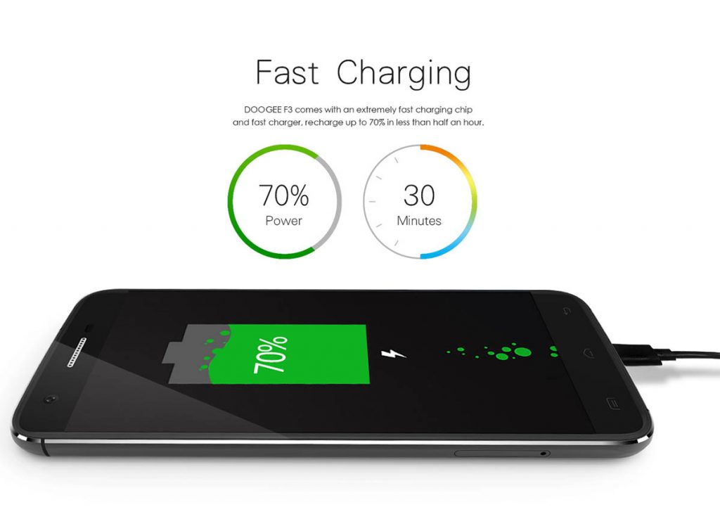 Doogee F3 Pro fast cjarging