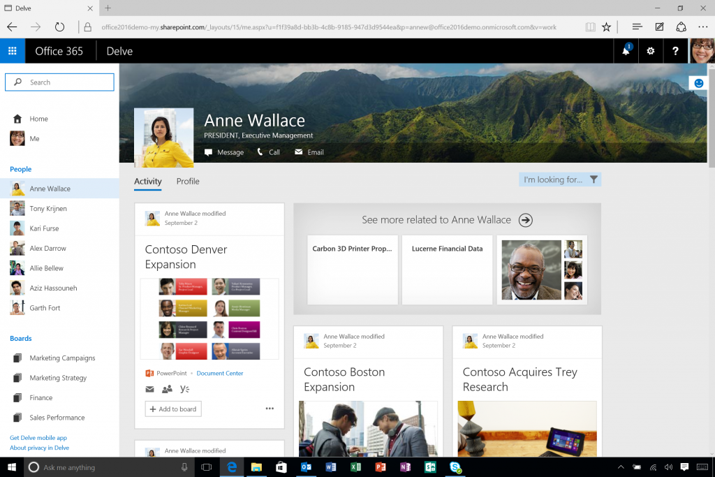 11. Office Delve People View