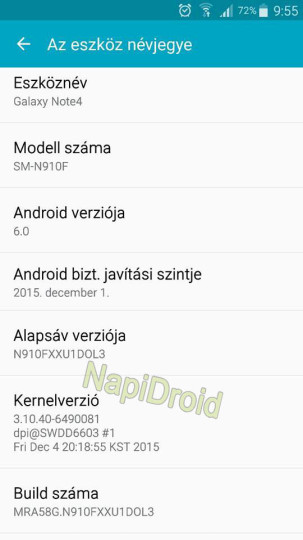 Note 4 Marshmallow