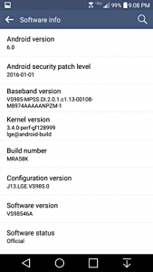g3 android6.0