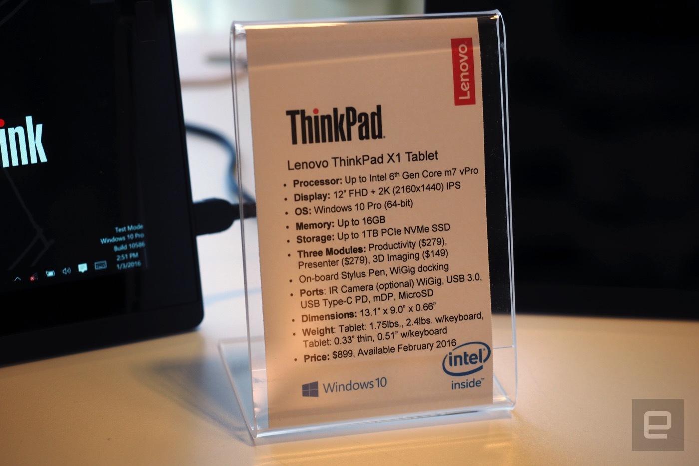 lenovo x1 tablet spec