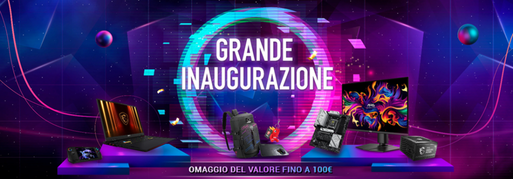 MSI e-Shop Italia apre con offerte speciali