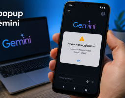 Bug popup su app Gemini: Google mostra avvisi superati