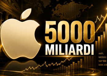 Apple vicina al record storico dei 5.000 miliardi