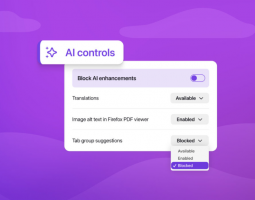 Firefox AI nuovi controlli per disattivare le funzionalità