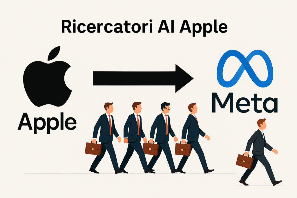 Ricercatori AI Apple: fuga di talenti verso Meta e start-up